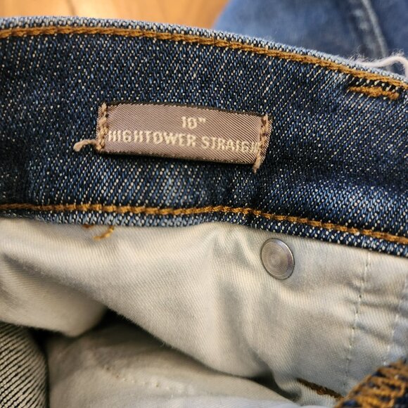 Point Sur Hightower Straight 10" Jeans Size 27 EUC Dark Blue - Picture 7 of 11